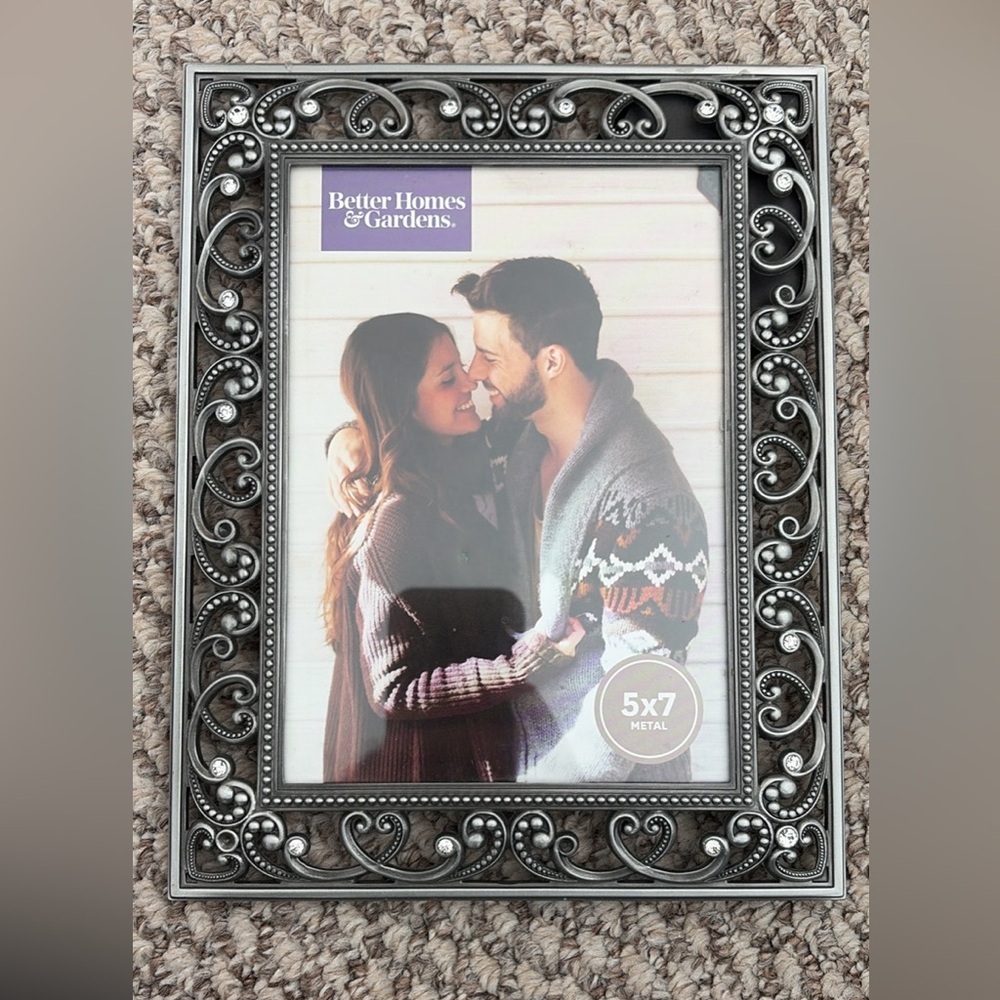 Better Homes And Gardens Ornate Silver Scroll Metal Picture Frame